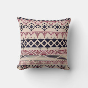 Vintage tribal Aztec background, ethnic pattern. Cushion
