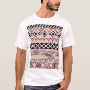 Vintage tribal Aztec background, ethnic pattern. T-Shirt