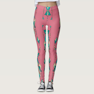 Vintage Tribal: Ethnic Seamless Pattern Leggings
