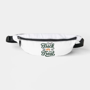 Vintage Trick Or Treat Halloween Typography Design Bum Bags