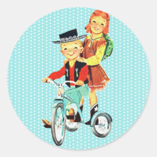 Vintage Trike Classic Round Sticker