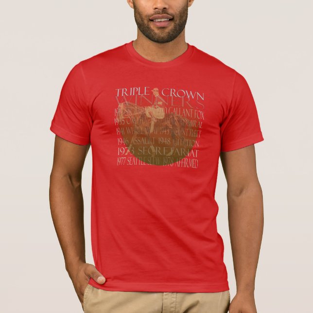 Vintage Triple Crown Winners T-Shirt (Front)
