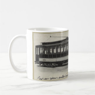 Vintage Trolley Mug - Sip and Transport Back