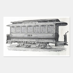 Vintage Trolley Sticker