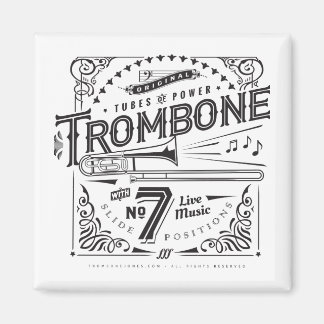 Vintage Trombone Magnet