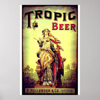 Vintage Tropic Beer Advertisement