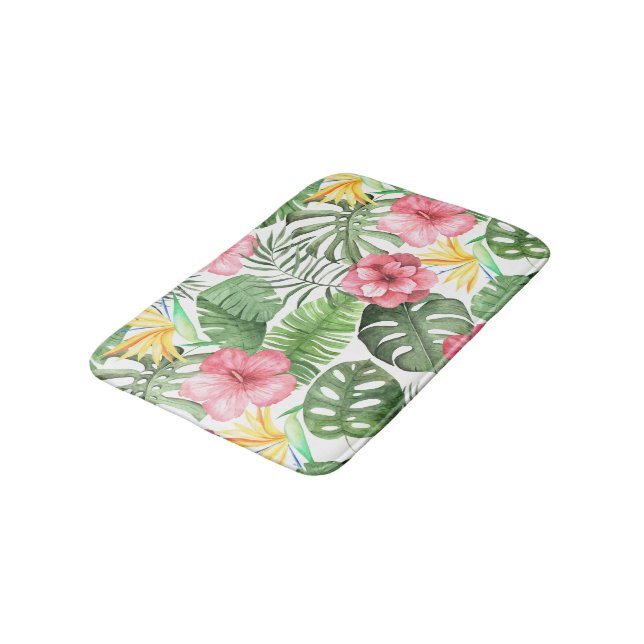 Vintage Tropical Bath Mat (Angled)
