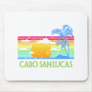 Vintage Tropical Cabo San Lucas Mouse Mat
