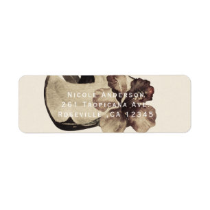 Vintage Tropical Coconut & Hibiscus Invitation