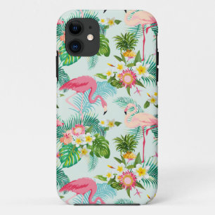 Vintage Tropical Flowers And Birds iPhone 11 Case