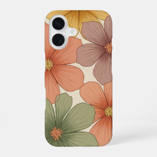 Vintage Tropical Flowers iPhone 16 Case