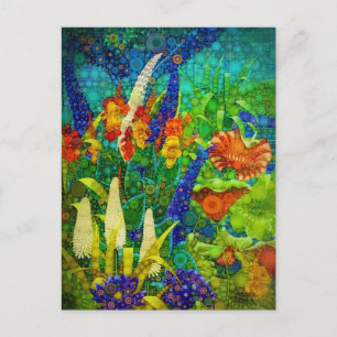 Vintage Tropical Forest Landscape Scenery Holiday Postcard