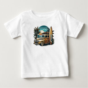 vintage tropical/Hawaiian surf truck  Baby T-Shirt