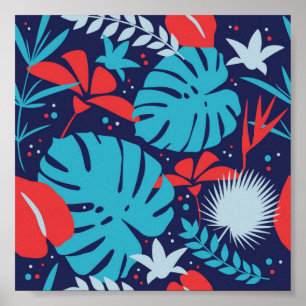 Vintage Tropical Jungle Poster