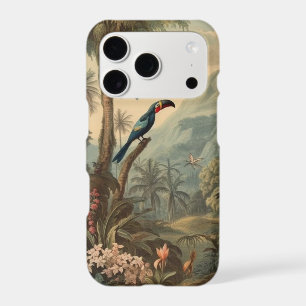 Vintage Tropical Lush Flora & Bird Phone Case
