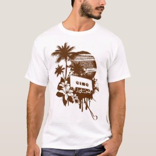 Vintage Tropical Paradise Cassette Tape Retro Desi T-Shirt