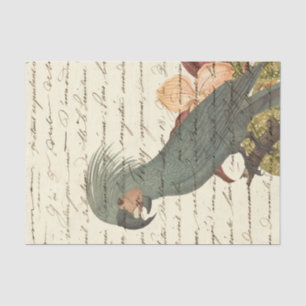 Vintage Tropical Parrot Tissue Paper