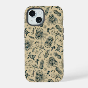 Vintage Tropical Pattern iPhone 15 Case