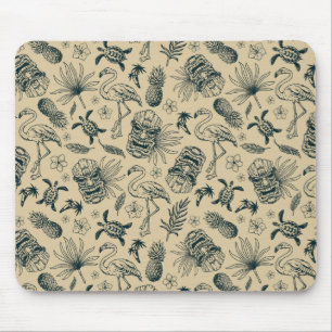 Vintage Tropical Pattern Mouse Mat