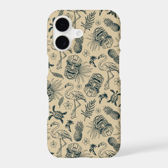 Vintage Tropical Pattern Samsung Galaxy S21 Case (Back)