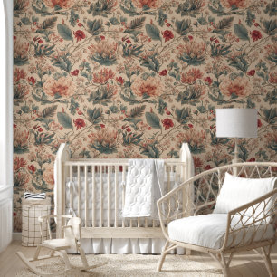 Vintage Tropical Wallpaper