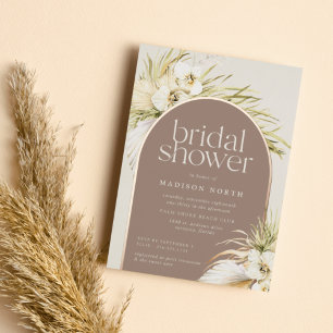 Vintage Tropics Bridal Shower Foil Invitation