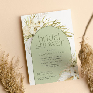 Vintage Tropics Bridal Shower Invitation