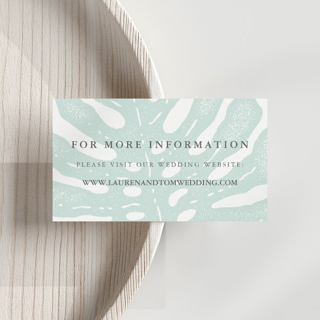 Vintage Tropics Wedding Website Cards (Creator Uploaded)