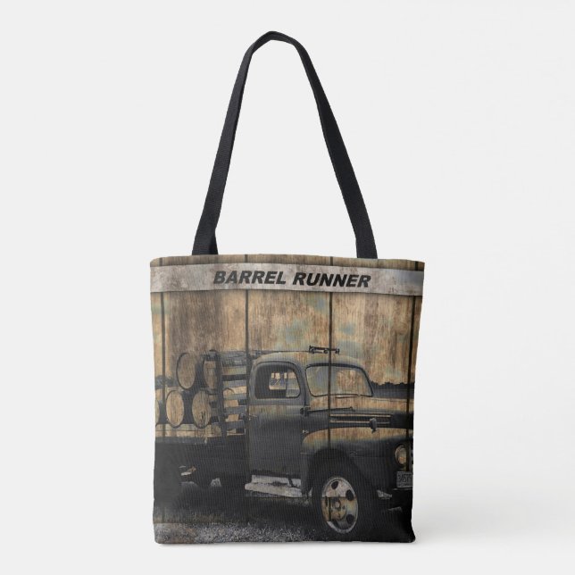 Vintage Truck Antique Truck Old Truck Tote Bag (Back)