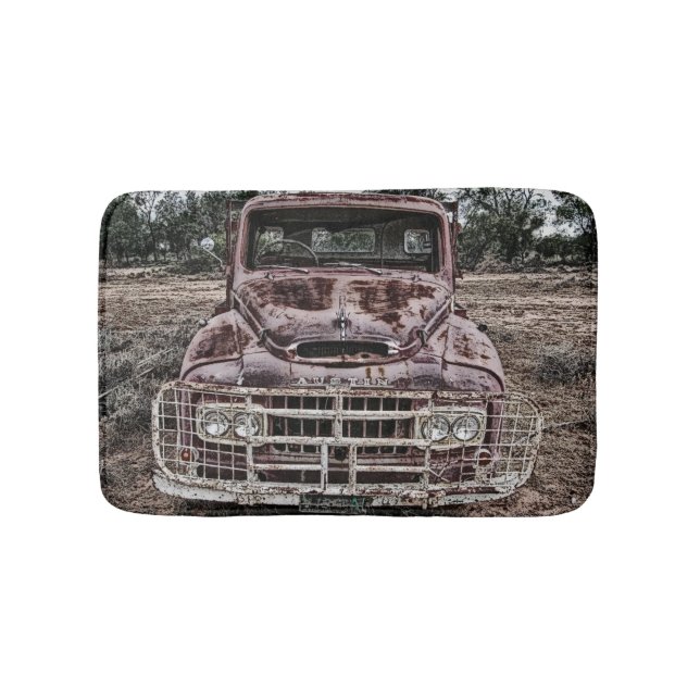 Vintage Truck Austin Bath Mat (Front)