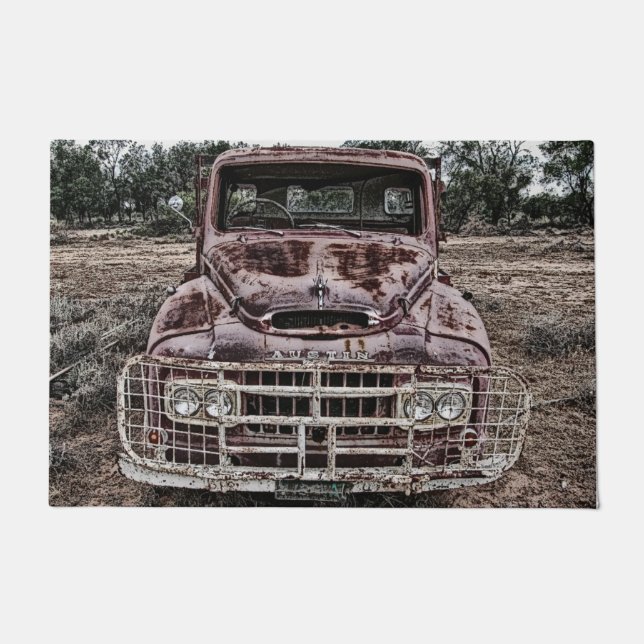 Vintage Truck Austin Doormat (Front)