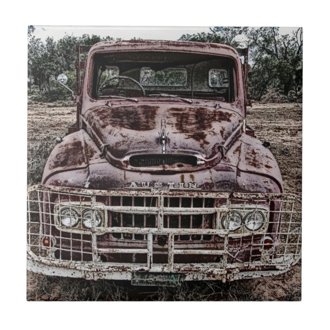 Vintage Truck Austin Tile (Front)