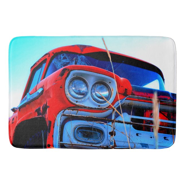 Vintage Truck Bath Mat (Front)