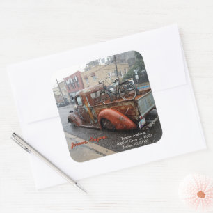 Vintage Truck & Bicycle / Jerome AZ Envelope Seals