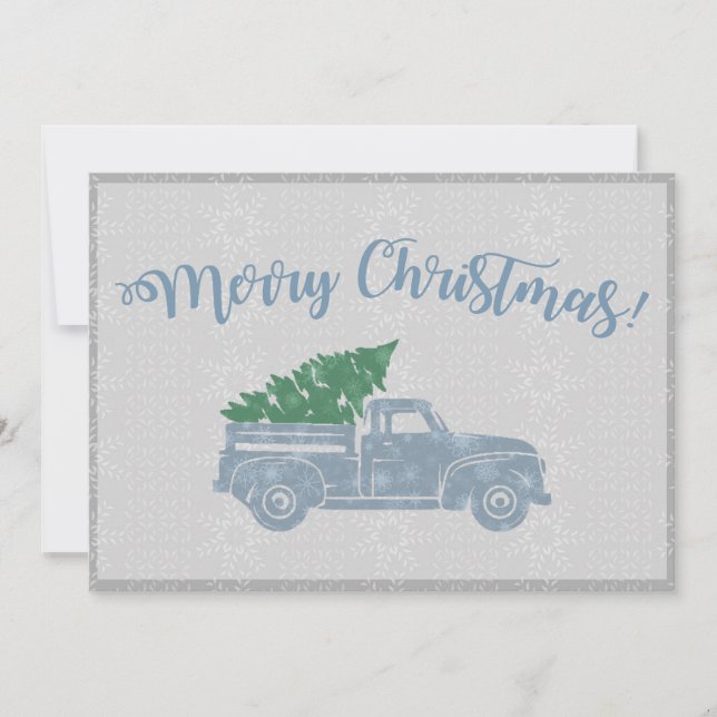 Vintage Truck Christmas Card (Front)