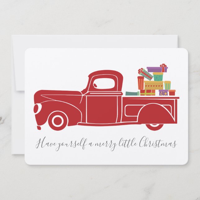 Vintage Truck Christmas Card (Front)