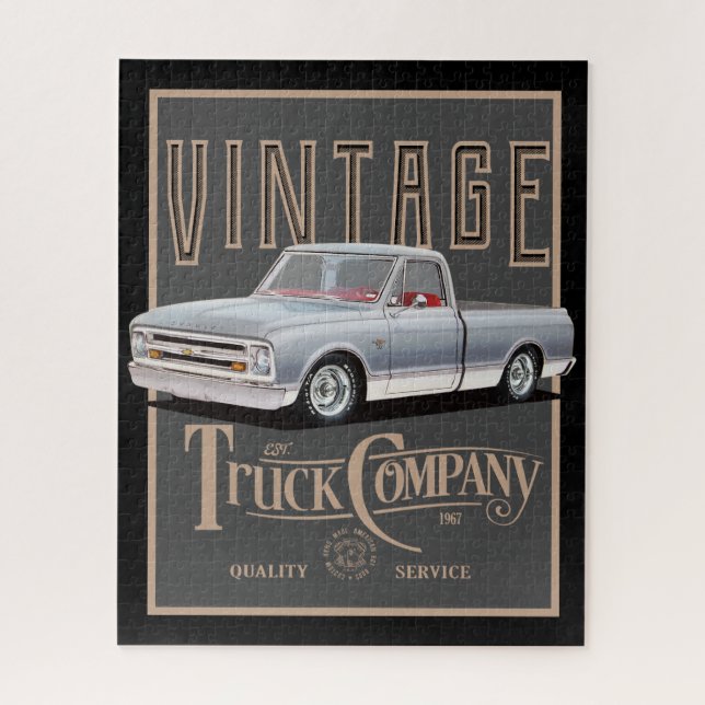 Vintage Truck Company Jigsaw Puzzle (Vertical)