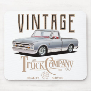 vintage truck company mouse mat