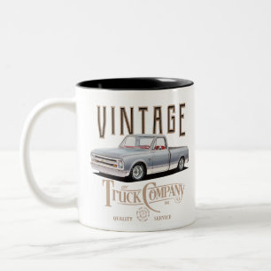 vintage truck company Two-Tone coffee mug