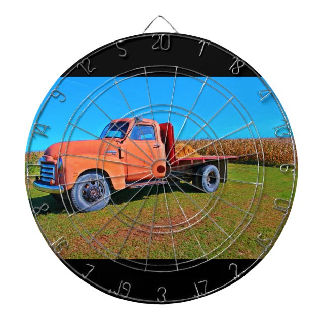 Vintage Truck Dartboard (Front)