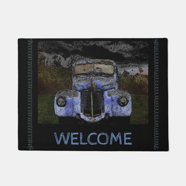 Vintage Truck Door Mat (Front)