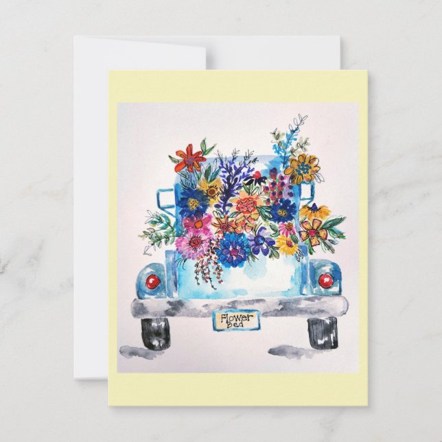 Vintage Truck Greeting Card (Front)