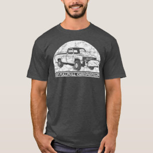 Vintage Truck Pulling   Vintage Retro 4x4 Truck T-Shirt