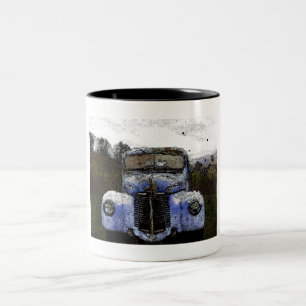 Vintage Truck Two-Tone Coffee Mug