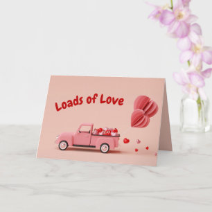 Vintage Truck Valentine's Day Card