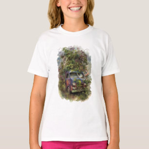 Vintage Truck with Flowers  T-Shirt