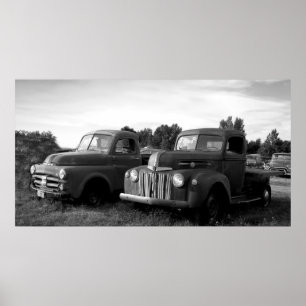 Vintage Trucks Poster