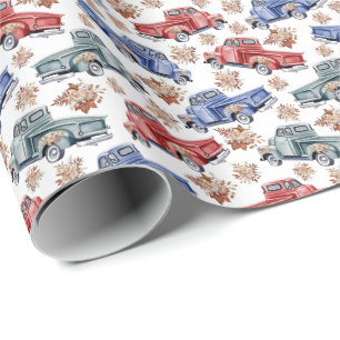 Vintage Trucks Wrapping Paper
