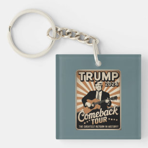 Vintage TRUMP 2024 Rocks COMEBACK TOUR  Key Ring