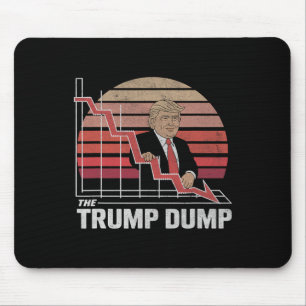 Vintage Trump Dump Anti Trump Stock Market Crash P Mouse Mat